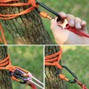 4Pcs D-Ring Locking Carabiner Aluminum D Shape Keychain Clips Durable