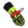 Lightning X Fireman's Deluxe Firefighter Turnout Gear Glove Strap Red