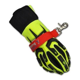 Lightning X Fireman's Deluxe Firefighter Turnout Gear Glove Strap Red