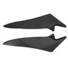 Pair Motorcycle Fuel Tank Side Panel Cover Black Protection Replacement