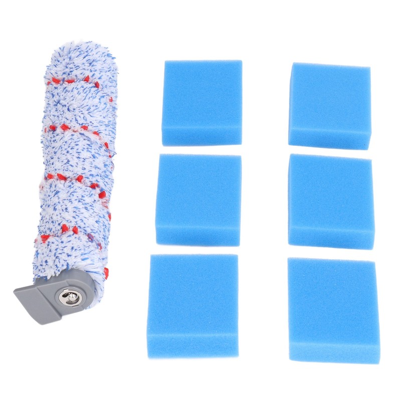 Brush Roller Filter Sponges Set for HF10E‑01 Vacuum Cleaner Part