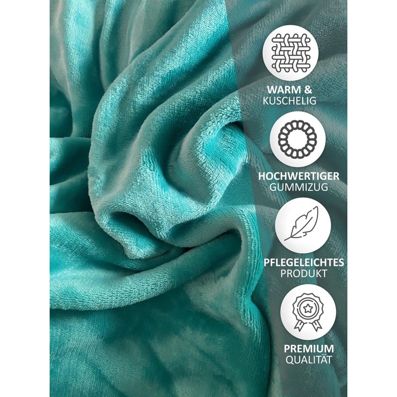 Fitted Sheet 90/100 x 200 cm, Winter Teddy Plush, Premium