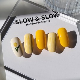 Flower Touch NailColor selectable - Coffin / 플라워터치 네일  색상선택가능 - 코핀