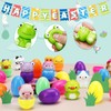 AUUGUU 24 Pack Prefilled Easter Eggs with Animals Squishy Animal