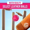 ONEGlobal Select Leather Cricket Ball | 100% Handcrafted, 156g -