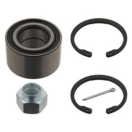 febi bilstein 31690 Wheel Bearing Kit with axle nut, circlips and cotter pin, pack of one