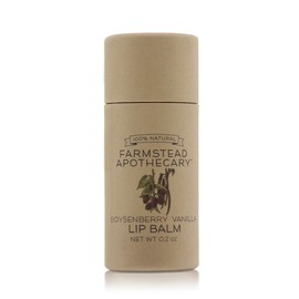 Farmstead Apothecary 100% Natural Lip Balm with Organic Beeswax, Organic Shea Butter & Organic Coconut Oil, Boysenberry Vanilla 0.2oz