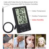 Neoteck Thermometer/Hygrometer, Accuracy ± 1 °C, Sensor, LCD Digital, Indoor