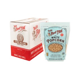 Bob's Red Mill White Popcorn, 30oz (Pack of 4) - Non GMO, Whole Grain, Vegan, Kosher