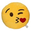 EvZ Emoji Throwingkiss Face Emoticon Cushion Stuffed Plush Soft Pillow,