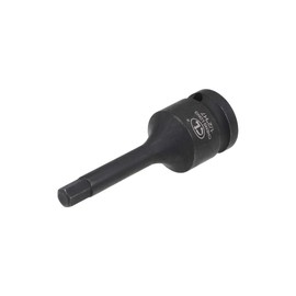 TA-VIGOR Impact Hex Bit Socket, 1/2" Drive x H7 (7mm) Allen Key Socket, Premium CR-MO Steel Bits, Hex Bit with 78mm Length for Torque Wrench, Ratchet Wrench, Impact Power Drills