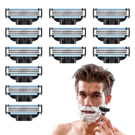 DMNQ 12 x Mach 3 Blades Razor Blades Proglide Blades Razor Blades Used to Clean Beard Leg Hair