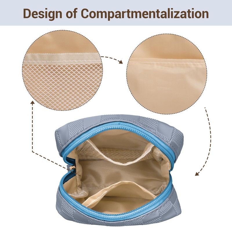 MAGEFY Small Makeup Bag Waterproof Cosmetic Bag Travel Essentials Zipper