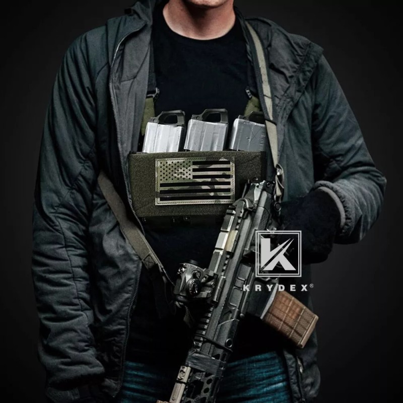 KRYDEX Concealed Carry Low-Vis Ready Chest Rig Elastic Cummerbund Coyote