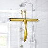 Shower Squeegee for Glass Door 12-Inch Stainless Steel Bathroom Squeegee