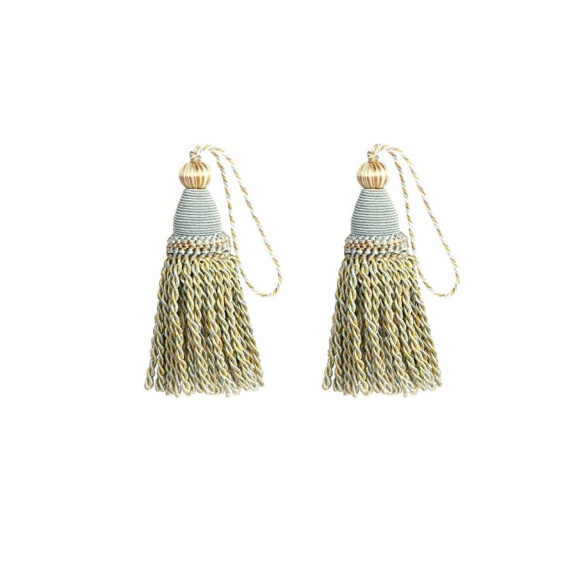 HedongHexi 2 Pack Braided Tassel 24cm/ 9 Inch Key Tassel