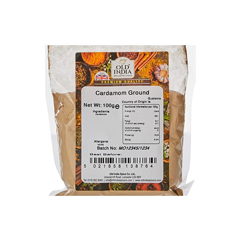 Old India Cardamom Ground 100g
