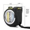 HEIKIO Measuring Tape 33 Feet(10M), Double-Sided Metric and Inch Scale