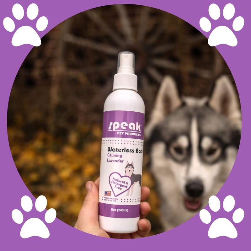 Speak Pet Products Natural Waterless Bath Spray, for Dogs, Calming