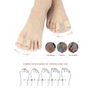 4 Hole Toe Orthosis Toe Straightener Gel Fiber Toe Corrector