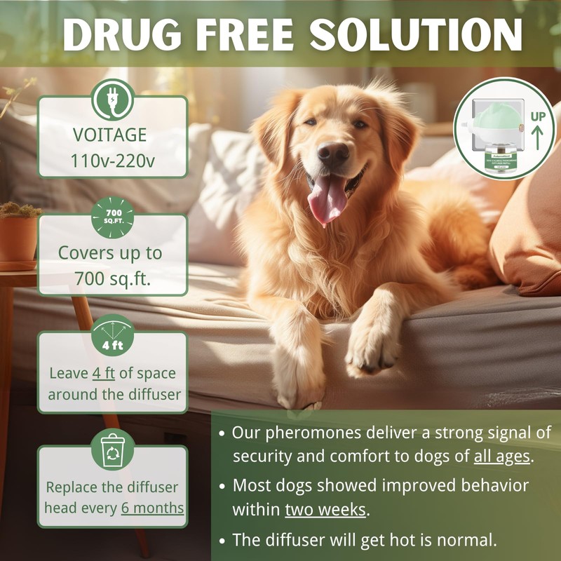 Dog Pheromone Calming Diffuser Kit, Calming Diffuser for Dog (2