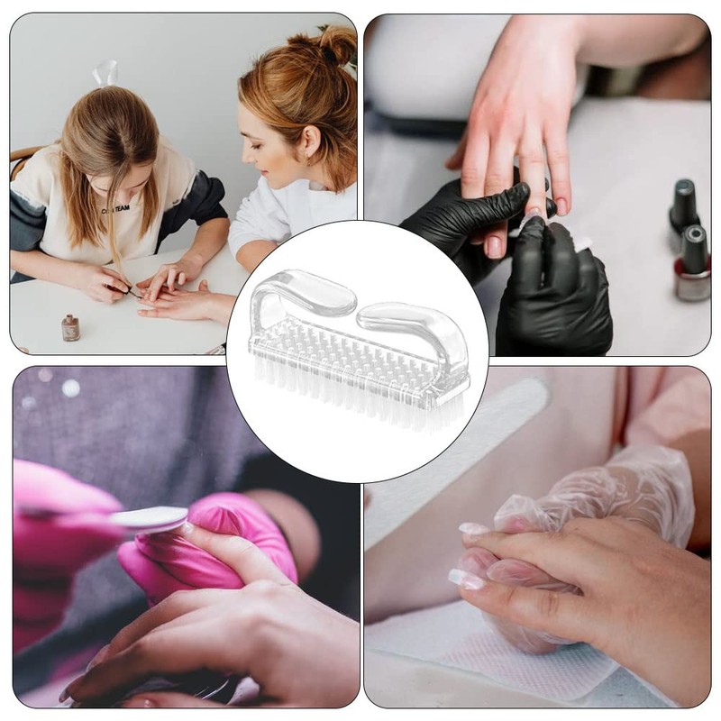 5 Pcs Handle Grip Nail Brush for Cleaning Fingernails, Nail