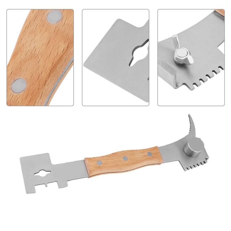 TOPINCN Multifunctional Hive Tool, Stainless Steel Bee Keeper Hive Tool