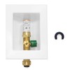 EFIELD Push-fit Pre-Assembled Ice Maker Outlet Box, 1/2-Inch Push-Fit Connection