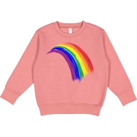 inktastic Pride Rainbow Painted in Watercolors Toddler Sweatshirt 7 Mauve 36226