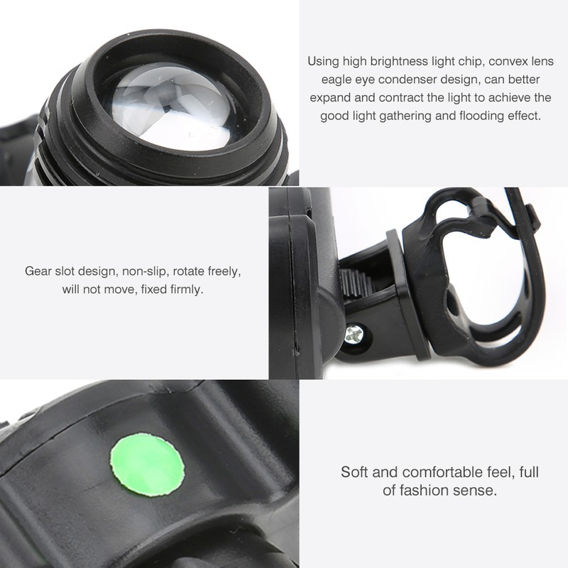 Night Cycling High Brightness Bike USB Charging Front Light Lamp