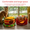SSDHUA Cat Nest Burger French Fries Shape Cat House Removable