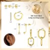 Sanfenly Small 14K Gold Filled Hoop Earrings Sets for Multiple