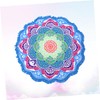 CAXUSD Versatile Round Beach Towel Yoga Mat Blanket Shawl Polyester