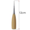 WedDecor Leather Tailor's Awl Scratch Hole Burnishing Tool with Wooden