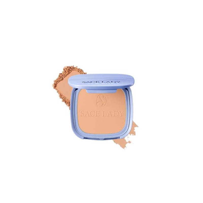 SACE LADY Flawless Master Polvo Compacto Waterproof，Maquillaje en Polvo Traslúcido，Control