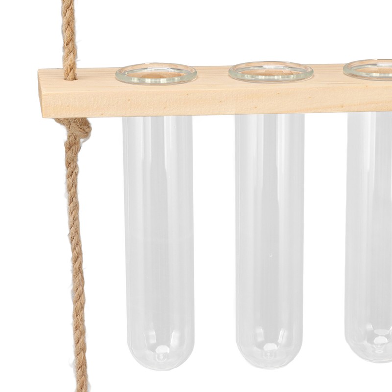 3 Tiered Wall Hanging Plant Terrarium with 12 Test Tubes