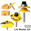1/2/3 Piece Groove and Tongue Tongue and Groove Set Router