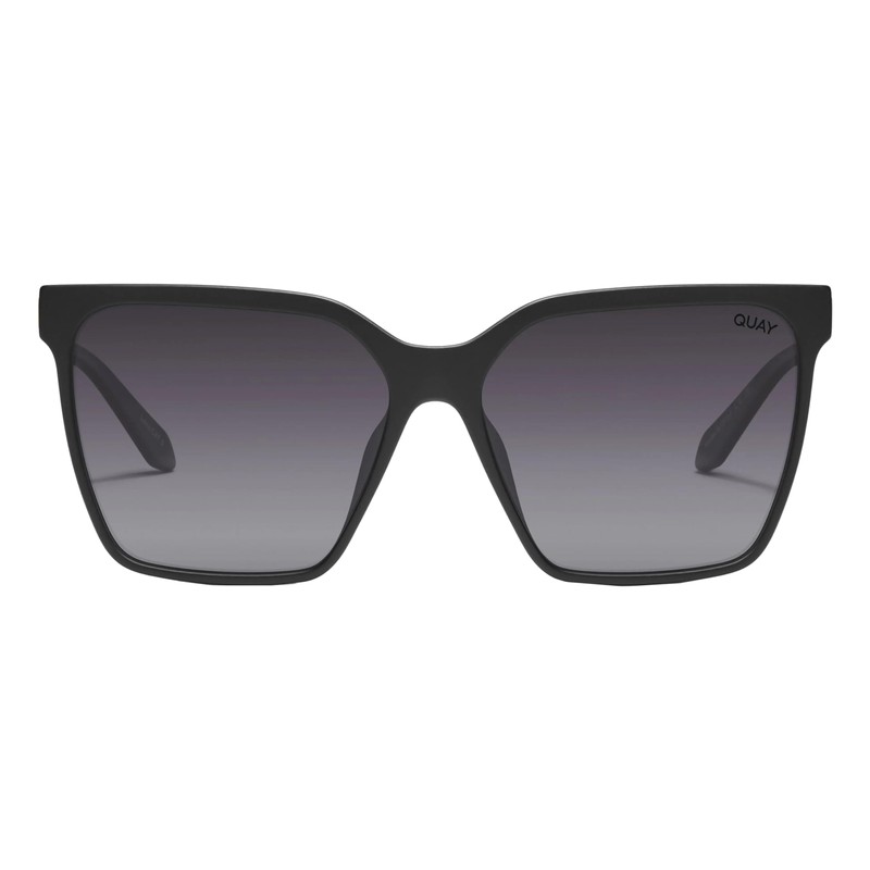 Quay Women Square Sunglasses, Matte Black, Extra Large