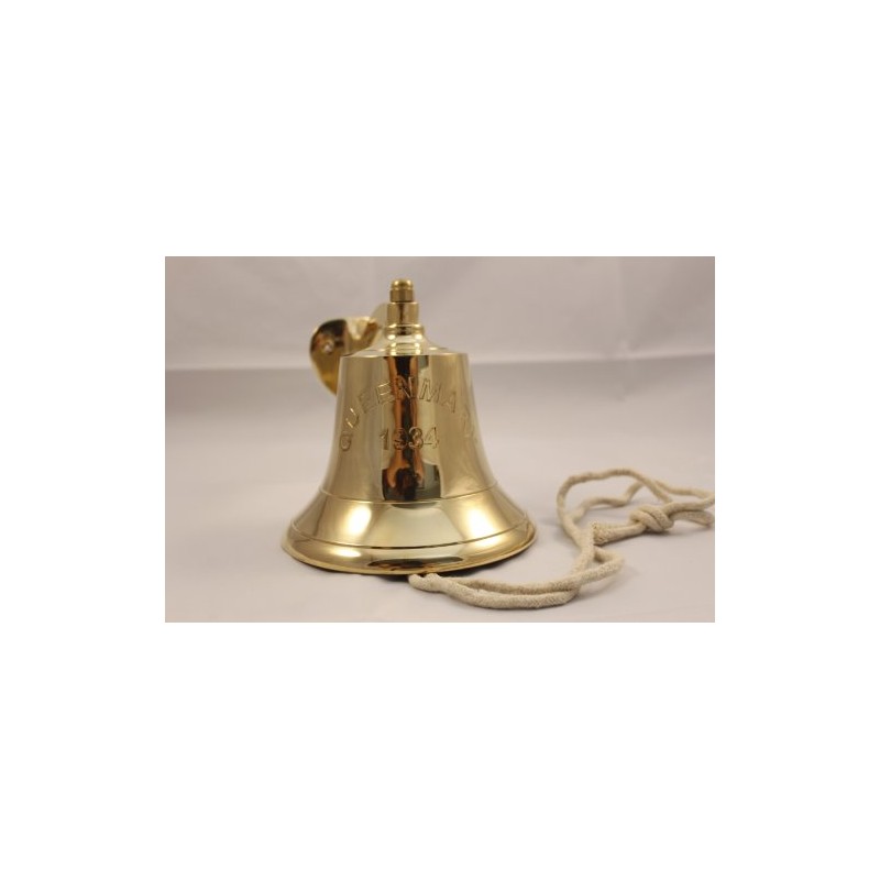 HS Queen Mary Brass Ship Bell w/Bracket