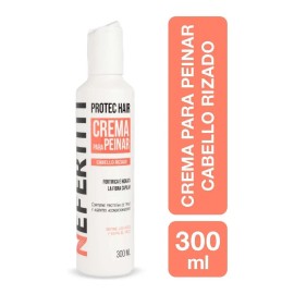 Crema Para Peinar Rizos Anti Frizz Protec Hair Nefertiti