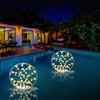 4 Pack Outdoor Solar Pool Lights, 14.5" Floating LED Light