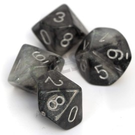 Chessex Borealis Light Smoke Luminary 10 x D10 Set [CHX27378]