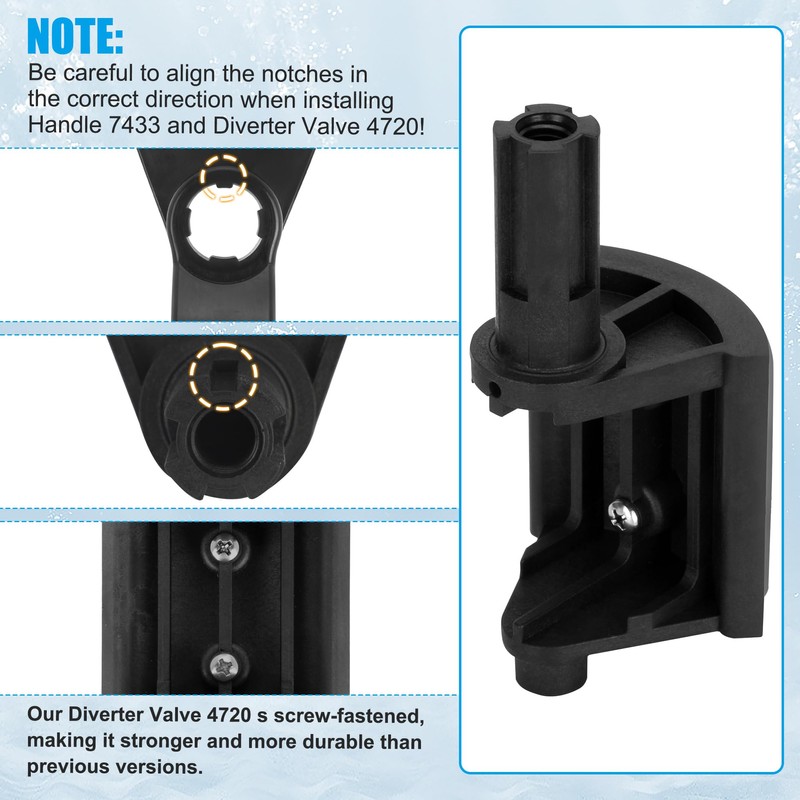 2-Port/3-Port Pool Valve Rebuild Kit Compatible with Jandy 2-way/3-way 4715,
