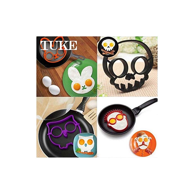 Breakfast Omelette Mold Silicone Egg Pancake Ring Shaper Cooking Tool