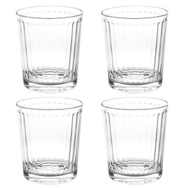 Gibson Home Moonstone 4 Piece 13.5 Ounce Double Old-Fashioned Glass Set