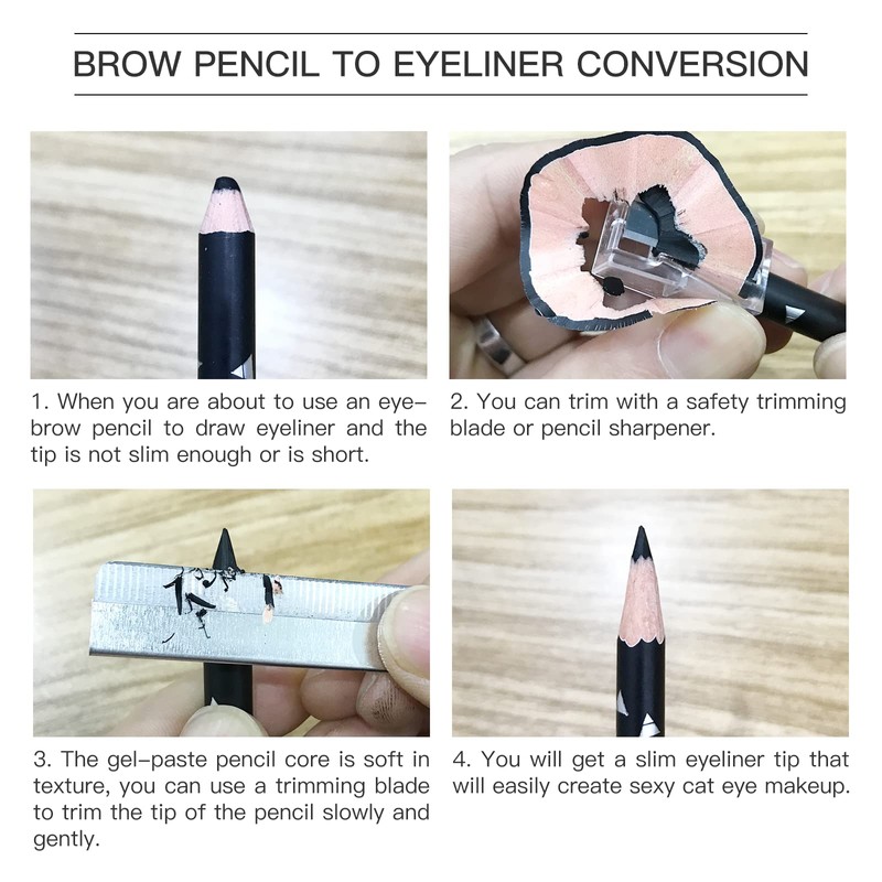 LOKFAR 12 PCS Eye-Brow Pencil Set, Waterproof Eyebrow Pencil Microblading