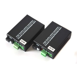 2 Port Contact Closure Over Fiber Optic Converter-Singlemode Fiber up to 12.4miles, for Door Open and Door Close,Entry Access Control,Alarm System and More,a Pair