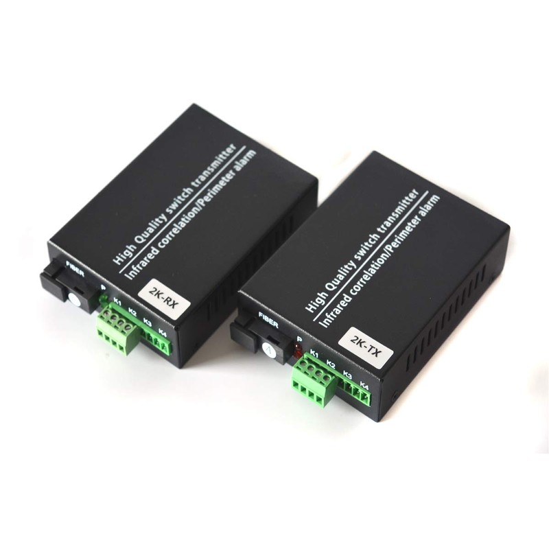 2 Port Contact Closure Over Fiber Optic Converter-Singlemode Fiber up