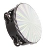 6 Inch Tambourines Double Row Melodious Polished Reflective Drum Hand