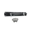 Garden Gate Shed Door Straight/Necked Tower Barrel Bolt Catch Black